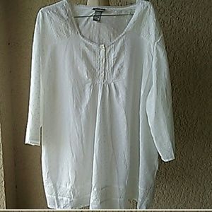 Ivory peasant top